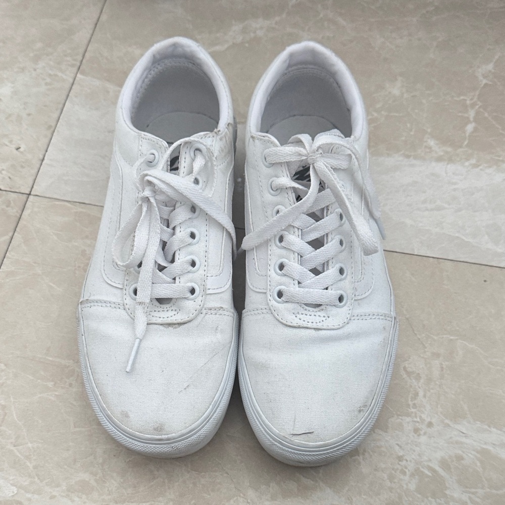 Vans Old school  White Lace-Up Sneakers